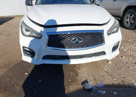 2016 Infiniti Q50 3.0T Red Sport 400 z USA, uszkodzony, nr VIN JN1FV7AP3GM420583